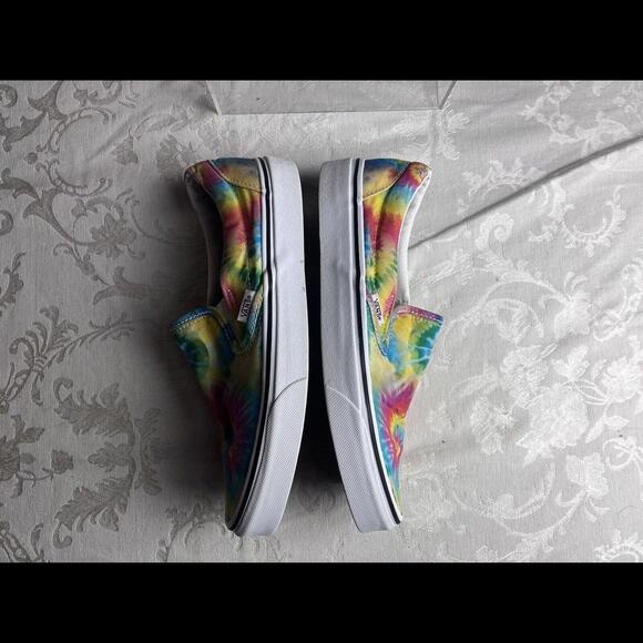Vans Unisex Adult Shoes Womens Size 8.5 Mens Size 7 Tie Dye Slip On Sneaker - Picture 8 of 9